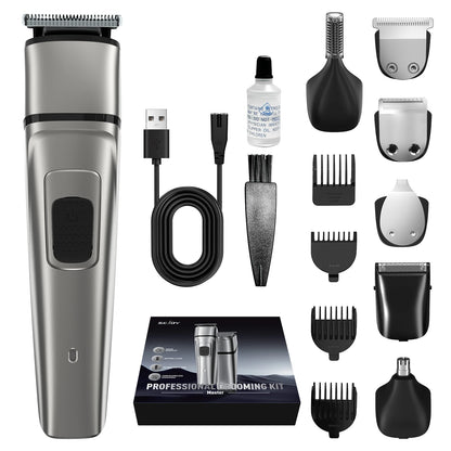 Sejoy MASTER Men's Grooming Kit 5 In 1 Multifunctional Electric Hair Clippers Rechargeable Razor Men Beard Nose Trimmer