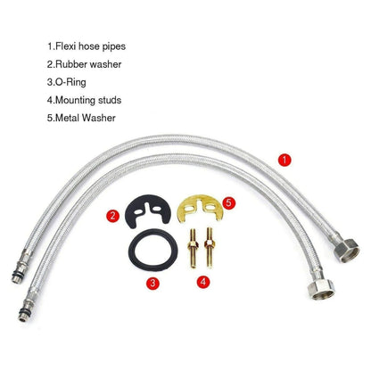 BRIEFNESS Single lever Sink Mixer tap Mixer tap 360° swivel Hot and cold water mixer Kitchen sink mixer tap Single basin tap