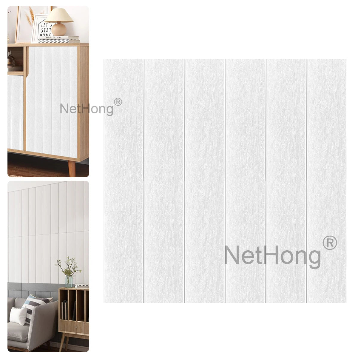Waterproof Brick Stone Wallpaper Self Adhesive Vinyl Wall Decor Sticker 70*77cm