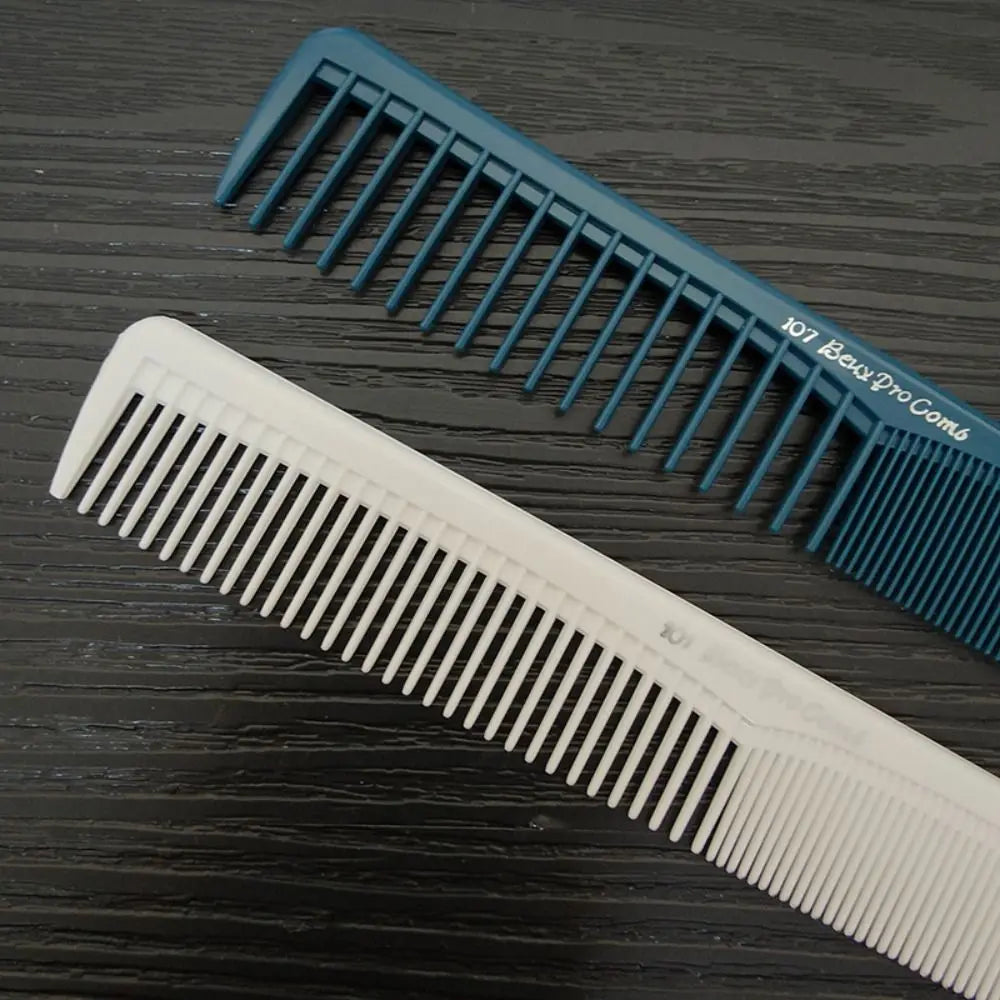 Plastic Pro Hairdressing Combs Anti-Static White Hair Cutting Comb Durable Anti-slip Straight Hair Brushes Barber