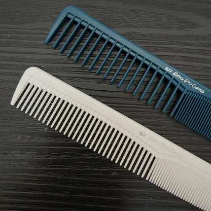 Plastic Pro Hairdressing Combs Anti-Static White Hair Cutting Comb Durable Anti-slip Straight Hair Brushes Barber