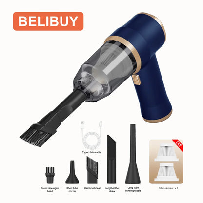 BELIBUY Wireless Car Vacuum Cleaner for Cleaning Bedroom Carpets Portable High Power Function Home Appliance Cleaning Machine