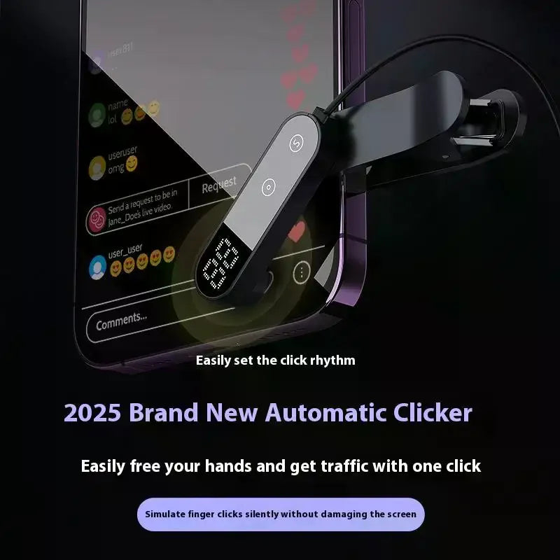 Screen Auto Clicker Simulated Finger Clicking  Screen Touch Tripods Tapper Device For TikTok Smart Phone App Video Live Streamin