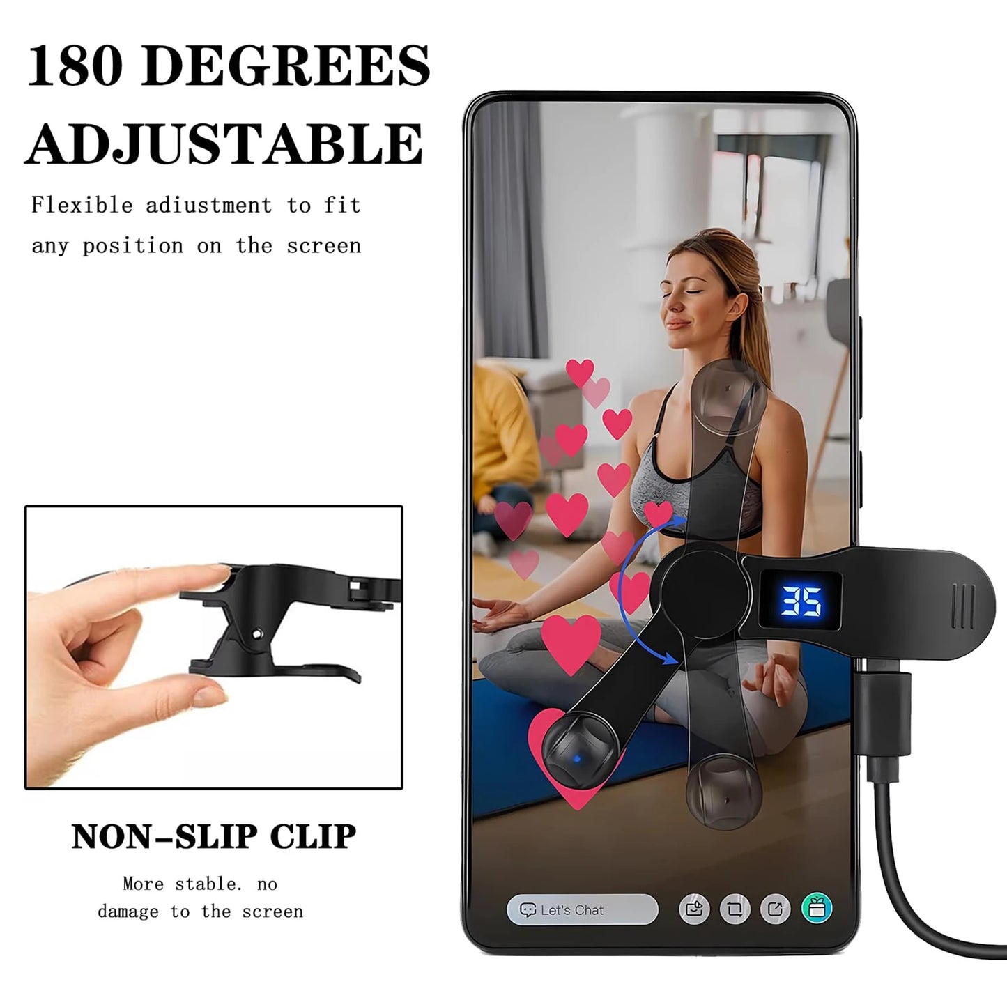 Screen Auto Clicker Simulated Finger Clicking For TikTok Smart Phone App Video Live Streaming Screen Touch Tripods Tapper Device