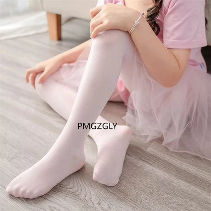 Premium Girls Ballet Dance Tights - Soft Footed Stockings for Dance, Halloween & School Uniform