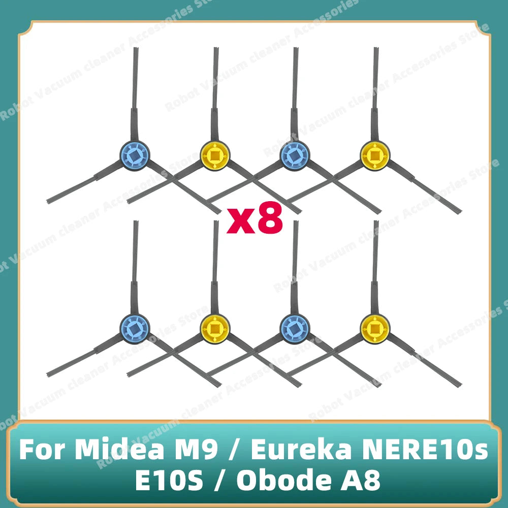 Compatible For Midea M9 / Eureka E20 Plus / Eureka NERE10s E10S / Obode A8 / VCR S10 Plus Main Side Brush Filter Mop Cloth Parts