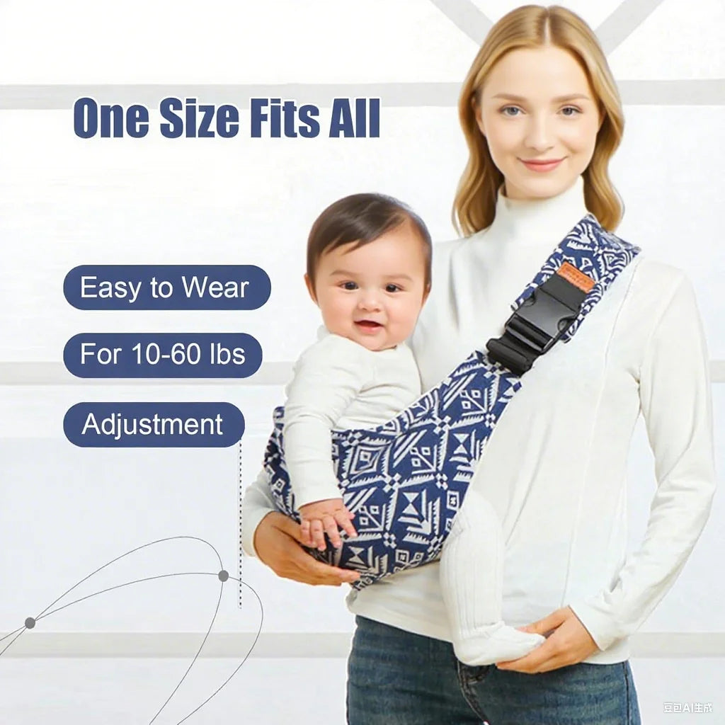 Premium Baby Carrier - Ergonomic Front & Back Infant Carrier with Hip Seat | 0-24 Months