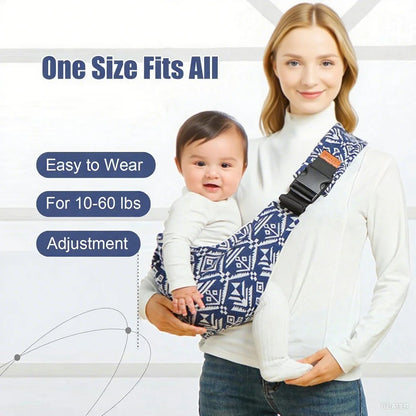 Premium Baby Carrier - Ergonomic Front & Back Infant Carrier with Hip Seat | 0-24 Months