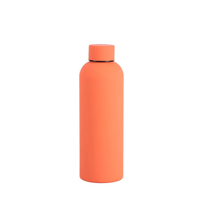 750ml Insulated Bottle Solid Color Stainless Steel Jug with Lid Large Capacity Ice Coffee Cup Portable for Driving Travel Home