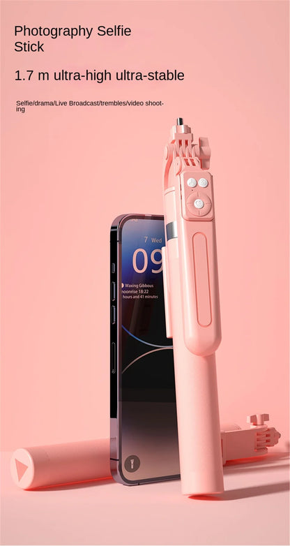MEUYAG Selfie Stick 360 ° rotation 170cm with Wireless Bluetooth Extended Tripod with Remote Shutter for Android ios smartphone