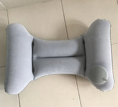 Aufblasbares Reise-Stillkissen, aufblasbares Lenden- und Rückenstützkissen für lange Flugreisen