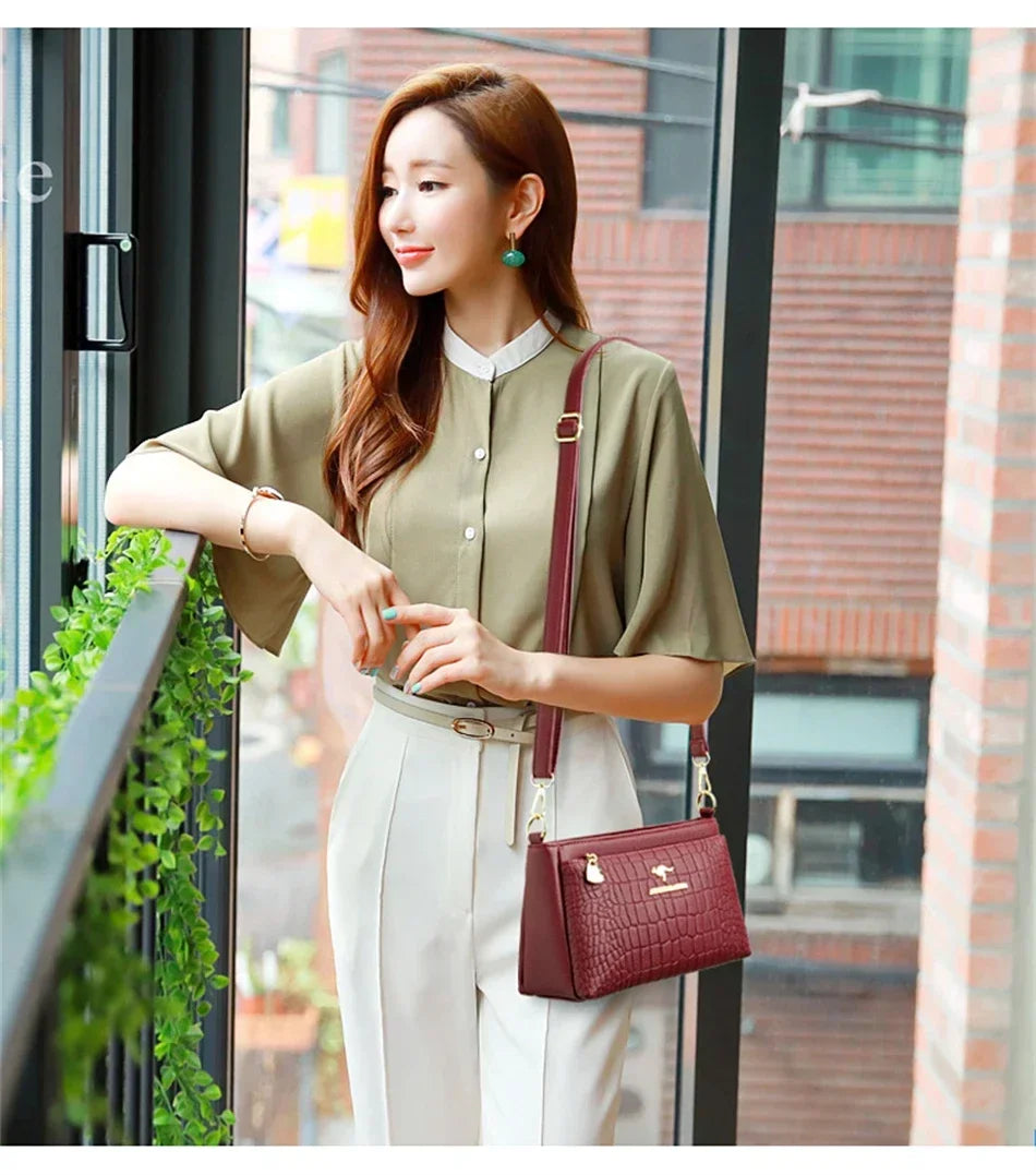 Genuine Brand PU Leather Sac Luxury Handbags Women Bags Designer Shoulder Crossbody Hand Bags for Women 2022 Purses and Handbags