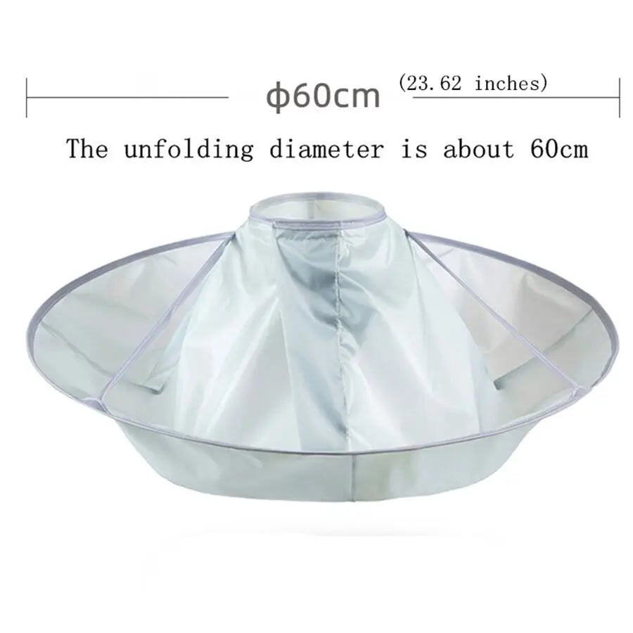 Medium hairdressing release hair dyeing breathable household hairdressing release adult foldable haircut cape haircutting tools