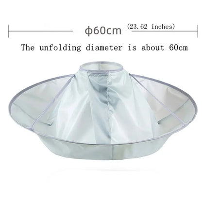 Medium hairdressing release hair dyeing breathable household hairdressing release adult foldable haircut cape haircutting tools
