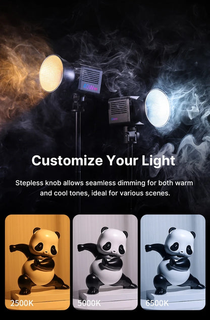 Ulanzi 40W Video Light COB Continuous Lighting Bowens Mount for Studio Video Tiktok Youtube Professional Led light photography