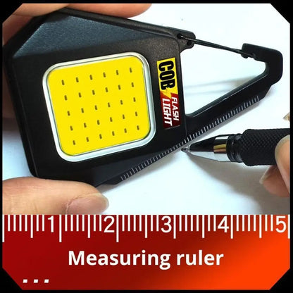 1-4pcs Mini COB Led Light USB Rechargeable Keychain Key Ring Camp 800Lum