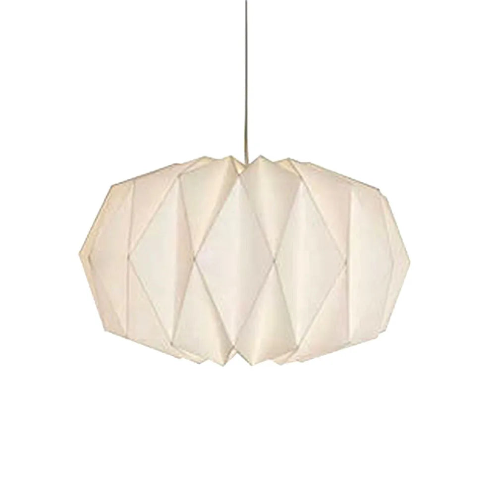 Nordic Creative Paper Origami Lantern Shade Foldable Hanging Pendant Light Art Decor for Living Room Bedroom Dining Room Decor