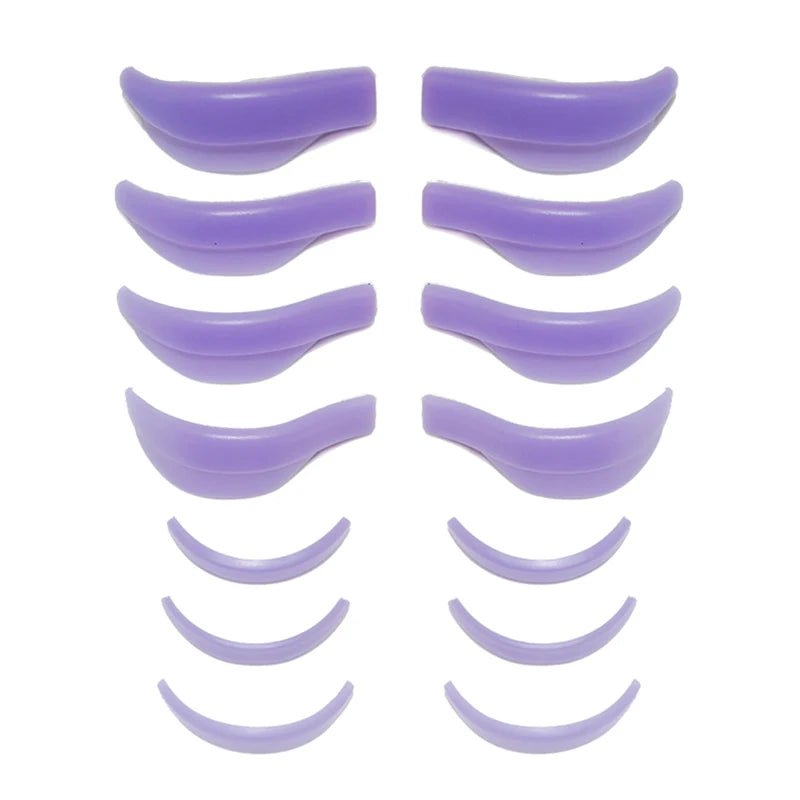 7Pair Silicone Eyelashes Curl Pads Set Y Eyelashes Brush Clean Comb Eye Lash Extension Perm Tools Eyelash Lifting Kit Accessorie