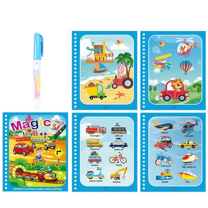 Drawing Coloring Books for Kids Magic Water Book with Pen 2 To 4 Years Old Children Learning  Education Toy Baby Montessori Toys
