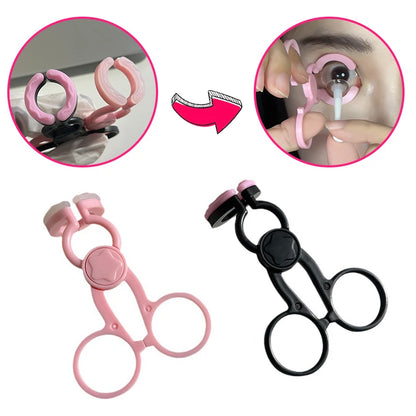 Novice contact lens remover, eyelid support tool, contact lens assistant tool, portable eye expander for wearing