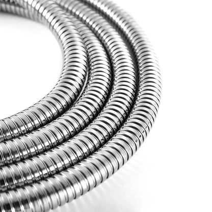 2/2.5/3M 304 Stainless Steel Encrypted Shower Hose Matte Black Flexible Shower Tube Bathroom Chrome Plated Brushed Nickel Pipe