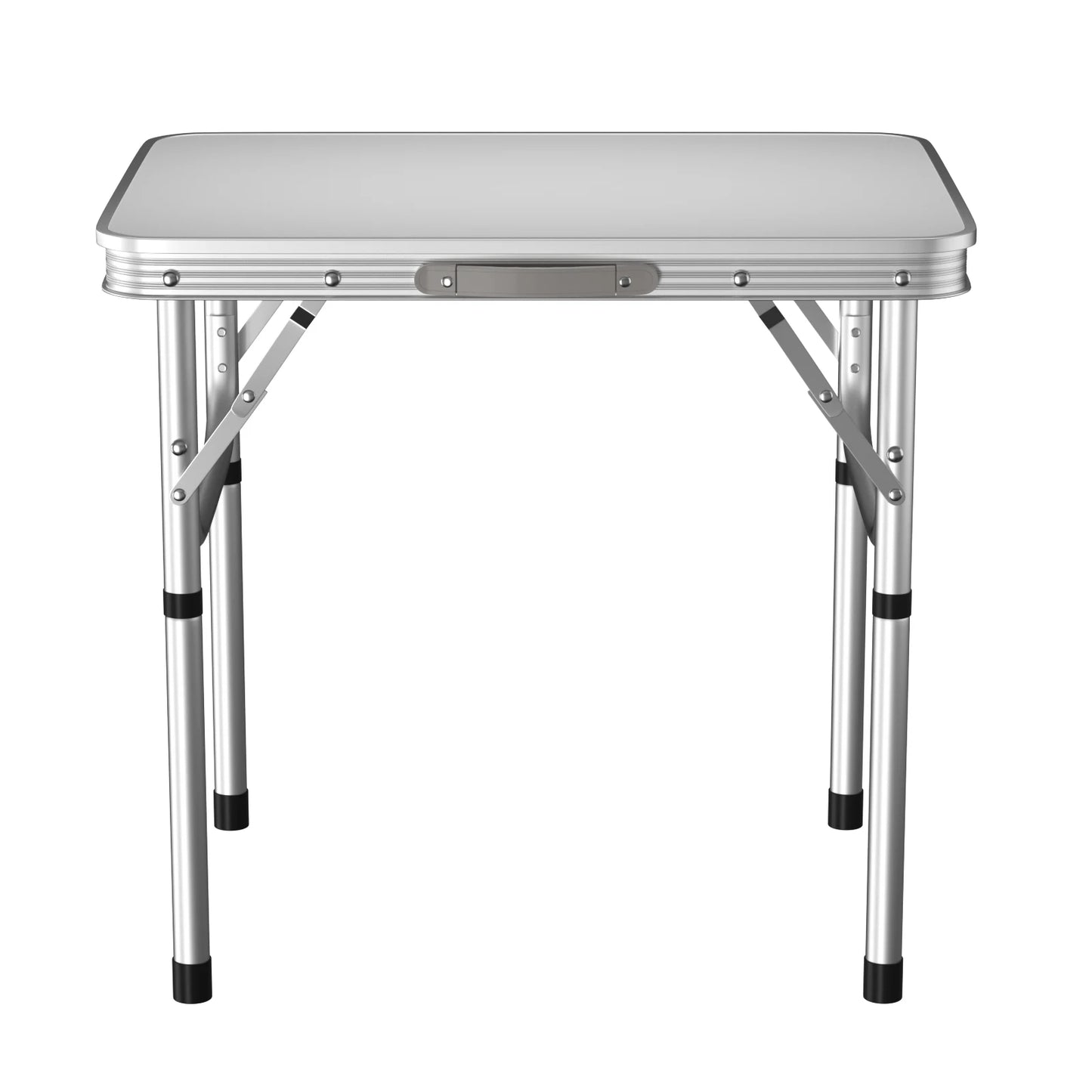 Folding Camping Table Outdoor Indoor Garden Balcony Market Kitchen Work Table Adjustable White Portable Picnic Table 60x45 cm