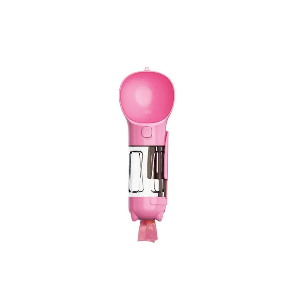 300/500ml Pet Water Food Dispenser 3 in 1 with Trash Bag Box and Shovel Pet Dog Water Bottle Leak Proof Dog Food Feeder