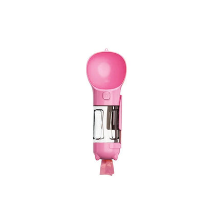 300/500ml Pet Water Food Dispenser 3 in 1 with Trash Bag Box and Shovel Pet Dog Water Bottle Leak Proof Dog Food Feeder