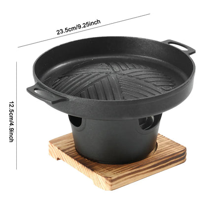 Japanischer Ein-Personen-Backofen, abnehmbarer japanischer Spirituskocher, tragbarer Mini-Grillherd, japanischer rauchfreier Spirituskocher