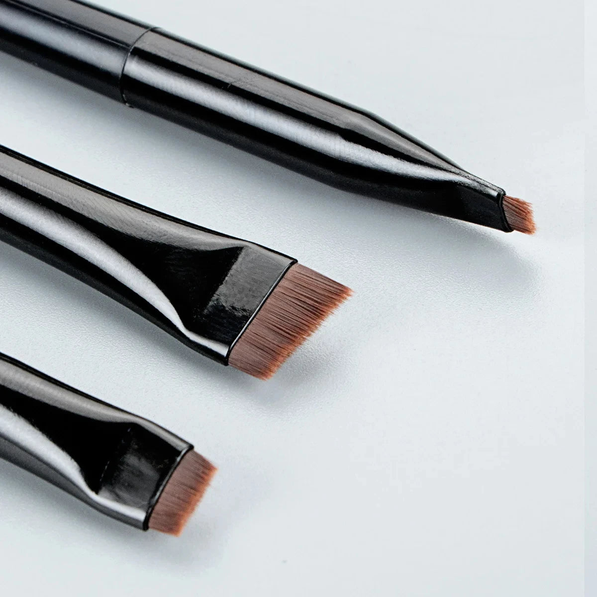 3pcs/set Blade Eyeliner Brush Eyebrow Brush Portable Flat Fine Eye Liner Brow Contour Makeup Brushes Makeup Tool