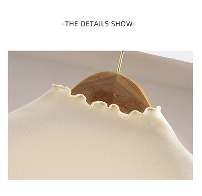 Girls Long Sleeve T-Shirt - Black Ruffle Edge Autumn Winter Base Layer