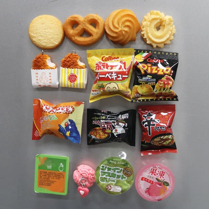 South Korean Ins Cute And Interesting Simulation Of Small Snacks Miniature Refrigerator Sticker Magnetic Magnet Decoration Gift