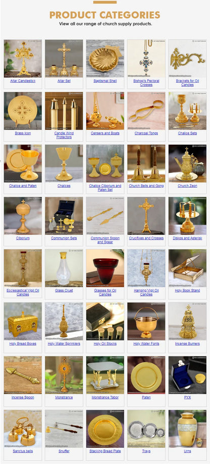 Vintage Gold Crucifix Cross CF-1013 Beautiful Brass Material