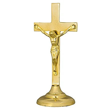 Vintage Gold Crucifix Cross CF-1013 Beautiful Brass Material