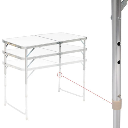 WOLTU Folding  Camping Table Lightweight Foldable Garden Picnic Table  Office Table for Balcony Market  Kitchen Outdoor Barbecue