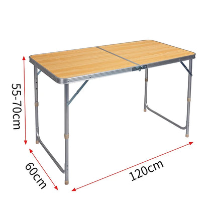 WOLTU Folding  Camping Table Lightweight Foldable Garden Picnic Table  Office Table for Balcony Market  Kitchen Outdoor Barbecue