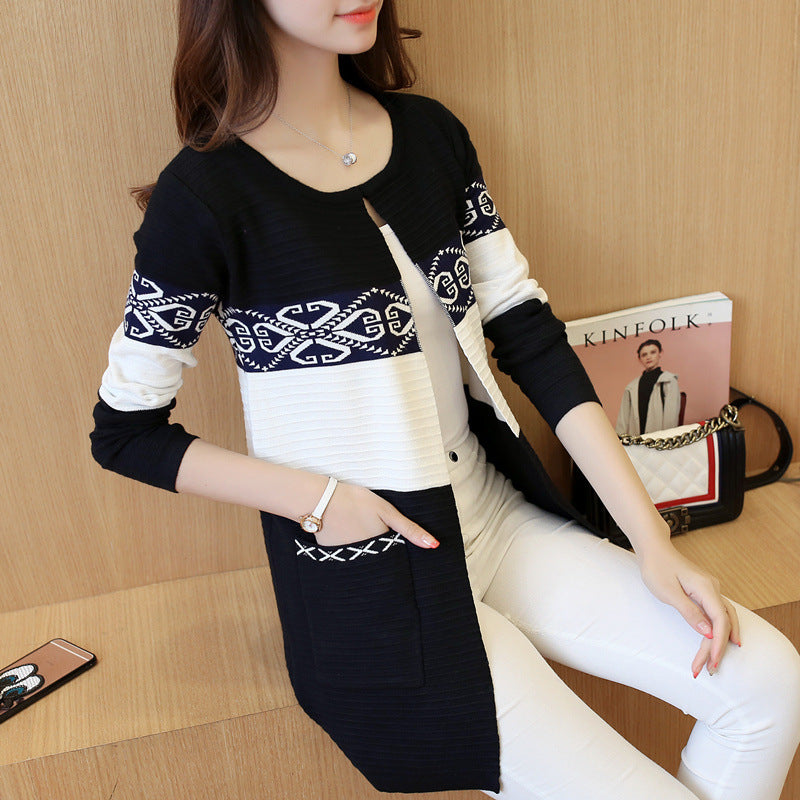 Women's Mid-length Retro Ethnic Style Long-sleeved Coat