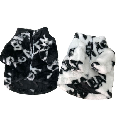 Dog Fur Coat Thickened Pet Fashion Brand Clothing