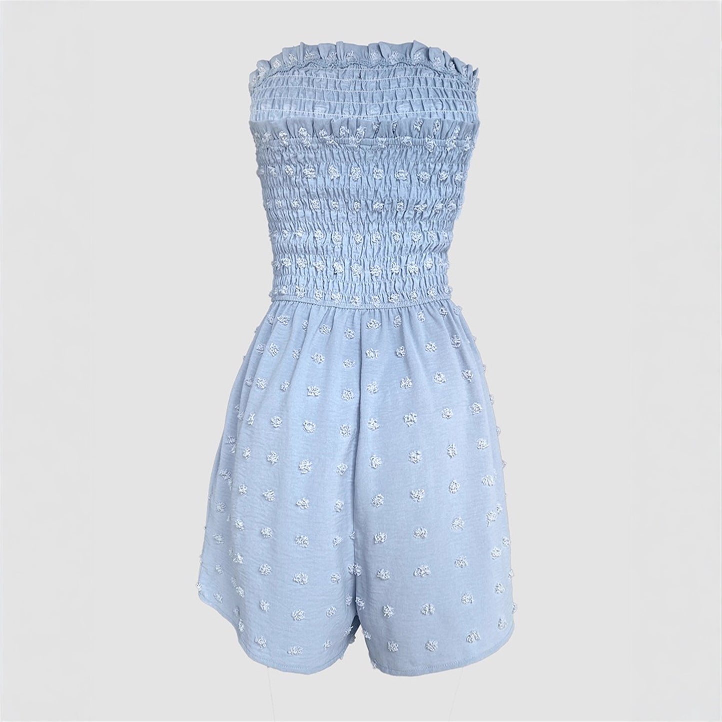 Fashion Solid Color Off-shoulder Women's Jumpsuit