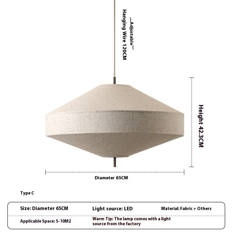 Dining Room Chandelier Japanese Style Personality Living Room Bedroom