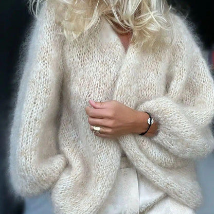 Solid Color Soft And Comfortable Cardigan For Women