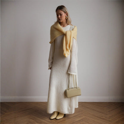 Cardigan Knitted Cardigan Sleeveless Dress Two-piece Set