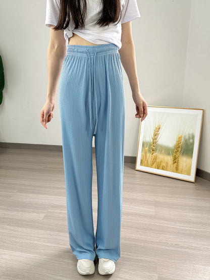 Women's Jacquard Summer Pants Slimming And Casual Trousers