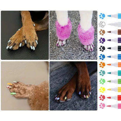 Opaque Color Nail Brush Graffiti Water-based Laminated Pet Manicure