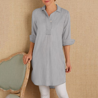 Women's Long-sleeve V-neck Shirt
