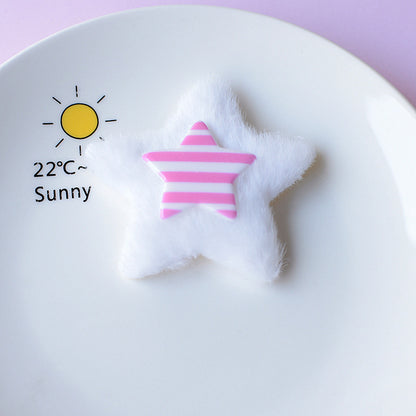 Cute Plush Star Charm - Decorative Accessories for Hair, Shoes & Phone Cases