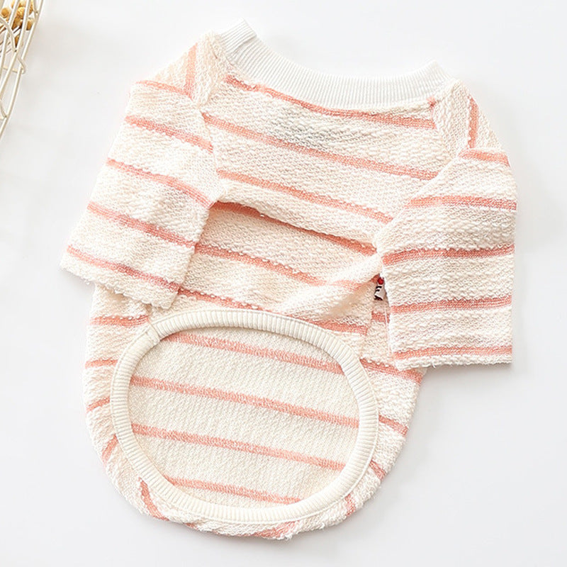 Water Ripple Towel Cotton T-shirt Dog Clothes