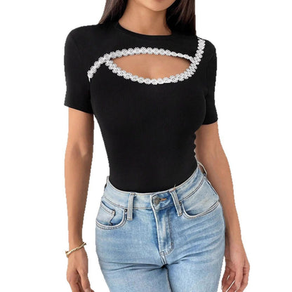 Women's Fashion Round-Neck Short-Sleeve T-Shirt