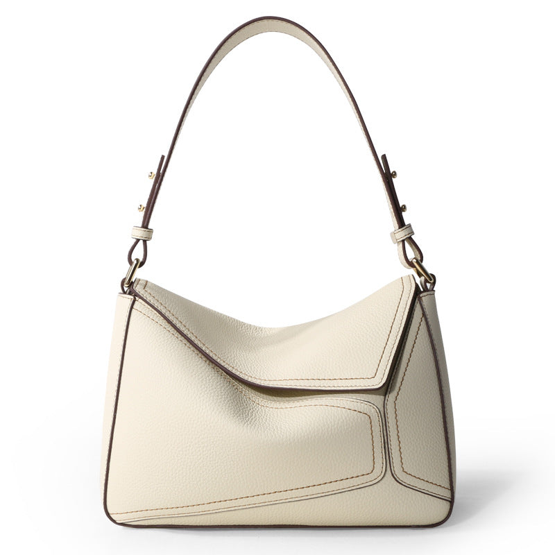 Leather Messenger Bag | Premium Cowhide Shoulder Bag