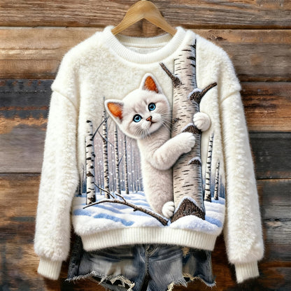 Women's 3D-printed Casual Christmas Hoodie